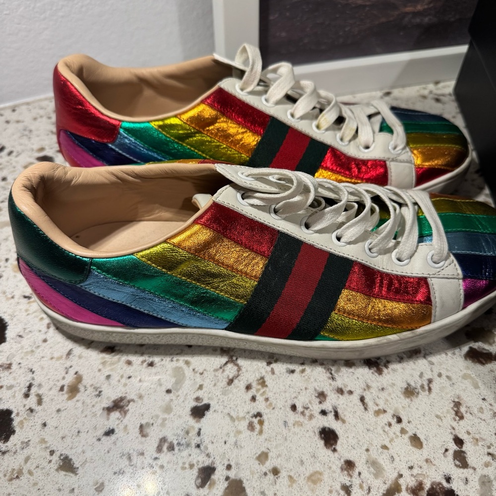Gucci‎ rainbow sneakers